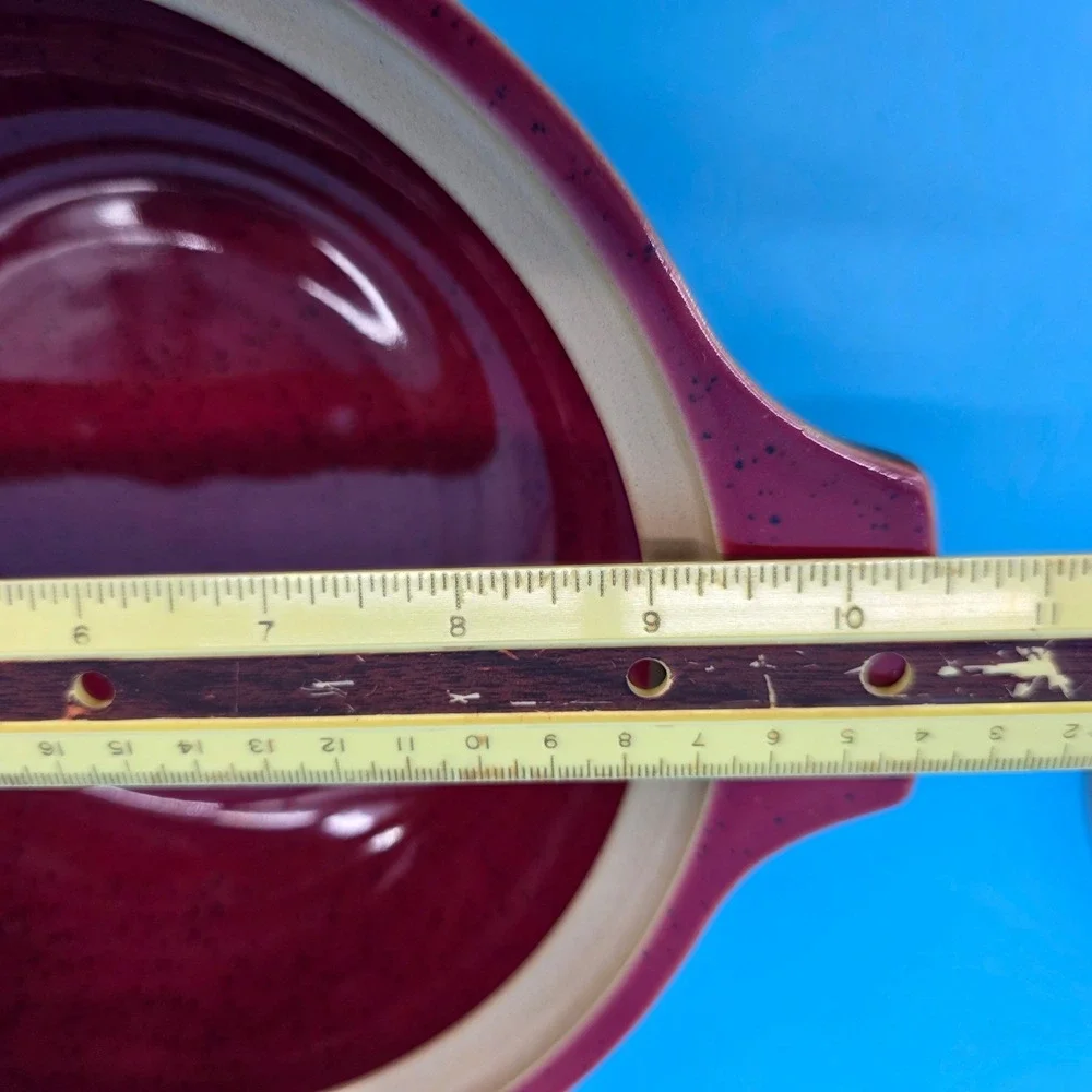 Denby Harlequin Lidded 2 QT‎ Casserole Dish Tureen Teal Navy Burgundy England
